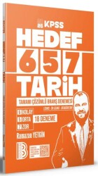 2026 KPSS Hedef 657 Tarih Tamamı Çözümlü Branş Denemesi - Benim Hocam Yayınları