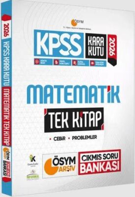 2026 KPSS Kara Kutu Matematik TEK KİTAP ÖSYM Arşiv Çıkmış Soru Bankası Konu Özetli Dijital Çözümlü - 1