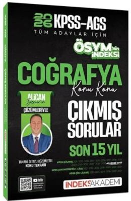 2026 KPSS MEB-AGS Coğrafya ÖSYM`nin İndeksi Çıkmış Sorular Son 15 Yıl Konu Konu Çözümlü - 1