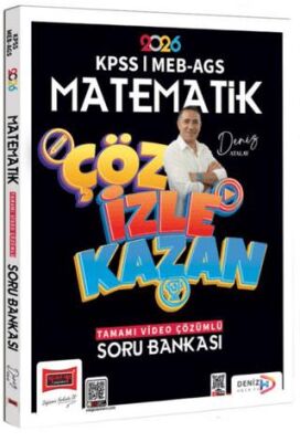 2026 KPSS MEB-AGS Matematik Çöz İzle Kazan Tamamı Video Çözümlü Soru Bankası - 1