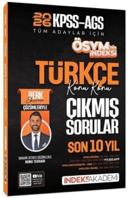 2026 KPSS MEB-AGS Türkçe ÖSYM`nin İndeksi Çıkmış Sorular Son 10 Yıl Konu Konu Çözümlü - 1