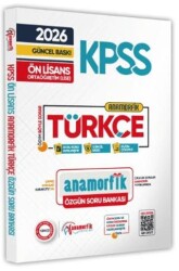 2026 KPSS Ön Lisans-Ortaöğretim Türkçe ANAMORFİK TEK KİTAP Özgün Soru Bankası Dijital Çözümlü - Anamorfik Yayınları