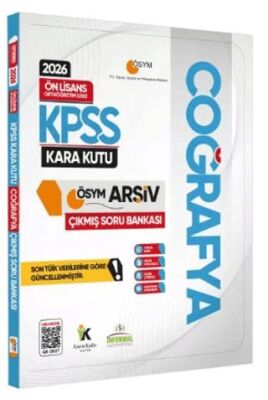 2026 KPSS Önlisans-Ortaöğretim Coğrafya Kara Kutu ÖSYM Çıkmış Soru Bankası Konu Özetli Çözümlü - 1