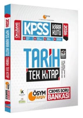 2026 KPSS Önlisans-Ortaöğretim Kara Kutu Tarih Tek Kitap ÖSYM Arşiv Çıkmış Soru Bankası Konu Özetli - 1