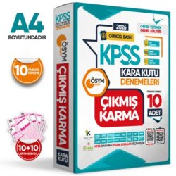 2026 KPSS Ortaöğretim Genel Kültür Genel Yetenek ÖSYM Çıkmış Karma Karakutu 10lu Deneme D.Çözümlü - Karakutu Yayın