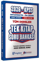 2026 KPSS Ortaöğretim Önlisans Tüm Dersler Tek Kitap Soru Bankası - Saydam Yayınları