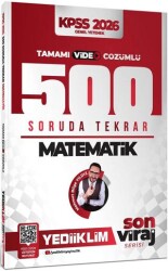 2026 KPSS Son Viraj Serisi Matematik Tamamı Video Çözümlü 500 Soruda Genel Tekrar Kampı - Yediiklim Yayınları