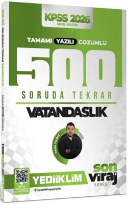 2026 KPSS Son Viraj Serisi Vatandaşlık Tamamı Yazılı Çözümlü 500 Soruda Genel Tekrar Kampı - 1