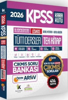 2026 KPSS Tüm Dersler Full Lisans ÖSYM Tek Kitap Son 15 Yıl Soru Bankası - 1
