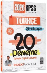 2026 KPSS Türkçe Simülasyon 20 Deneme Çözümlü - İndeks Akademi Yayıncılık