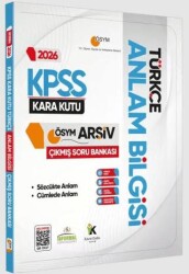 2026 KPSS Türkçenin Kara Kutusu Anlam Bilgisi Sözcük-Cümle Çıkmış Soru Bankası Dijital Çözümlü - Karakutu Yayın