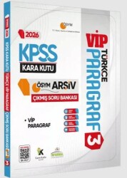 2026 KPSS Türkçenin Kara Kutusu Paragraf 3 VİP ÖSYM Çıkmış Soru Havuzu Bankası Dijital Çözümlü - Karakutu Yayın