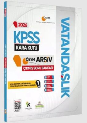 2026 KPSS Vatandaşlık Kara Kutu ÖSYM Çıkmış Soru Havuzu Bankası Konu Özetli Dijital Çözümlü - 1