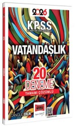 2026 KPSS ve Diğer Tüm Sınavlara Yönelik Tamamı Çözümlü Vatandaşlık 20 Deneme - Yargı Yayınevi