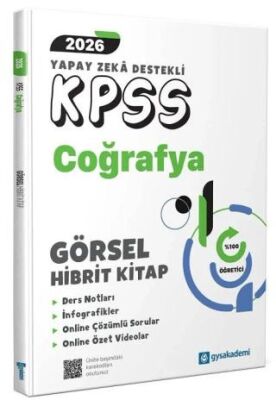 2026 KPSS Yapay Zeka Destekli Coğrafya Görsel Hibrit Kitap - 1