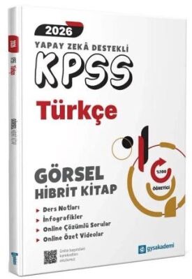2026 KPSS Yapay Zeka Destekli Türkçe Görsel Hibrit Kitap - 1