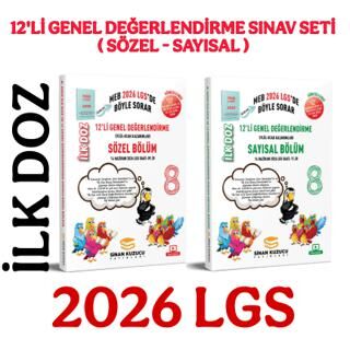 2026 LGS 8. Sınıf İlk Doz 12`li Genel Değerlendirme Sınav Seti Sayısal + Sözel - 1