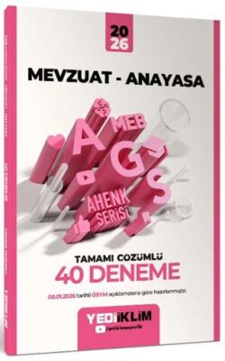 2026 MEB-AGS Ahenk Mevzuat-Anayasa Tamamı Çözümlü 40 Deneme - 1