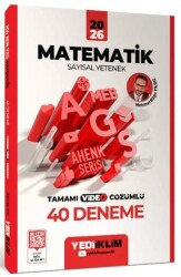2026 MEB AGS Ahenk Serisi Matematik Sayısal Yetenek Tamamı Video Çözümlü 40 Deneme - Yediiklim Yayınları