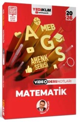 2026 MEB AGS Ahenk Serisi Matematik Video Ders Notları - Yediiklim Yayınları