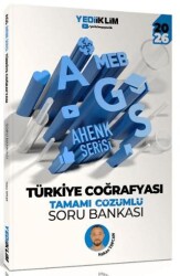 2026 MEB AGS Ahenk Serisi Türkiye Coğrafyası Tamamı Çözümlü Soru Bankası - Yediiklim Yayınları
