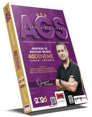 2026 MEB-AGS Anayasa ve Mevzuat Bilgisi Tamamı Çözümlü 40 Deneme - 1