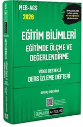 2026 MEB AGS Eğitim Bilimleri Eğitimde Ölçme ve Değerlendirme Video Destekli Ders İzleme Defteri - Pegem Akademi Yayıncılık