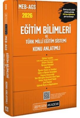 2026 MEB AGS Eğitim Bilimleri ve Türk Milli Eğitim Sistemi Konu Anlatımlı - 1