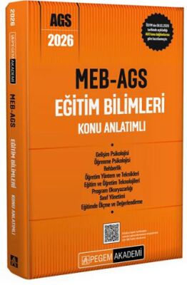 2026 MEB AGS Eğitim Bilimleri Konu Anlatımlı - 1