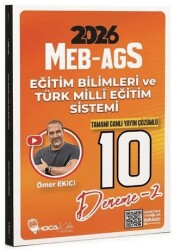 2026 MEB-AGS Eğitim Bilimleri ve Türk Milli Eğitim Sistemi 10 Deneme Çözümlü - Hoca Kafası Yayınları