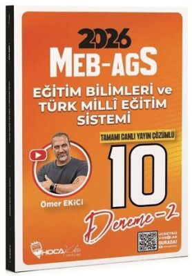 2026 MEB-AGS Eğitim Bilimleri ve Türk Milli Eğitim Sistemi 10 Deneme Çözümlü - 1