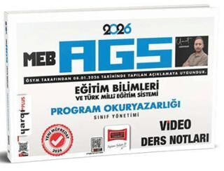 2026 MEB-AGS Eğitim Bilimleri ve Türk Milli Eğitim Sistemi Program Okuryazarlığı Sınıf Yönetimi Vide - 1