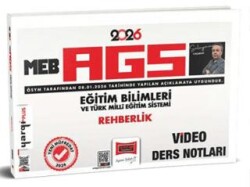 2026 MEB-AGS Eğitim Bilimleri ve Türk Milli Eğitim Sistemi Rehberlik Video Ders Notları - Yargı Yayınevi