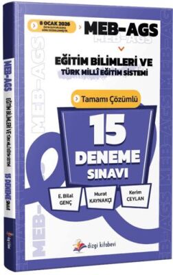 2026 MEB AGS Eğitim Bilimleri ve Türk Milli Eğitim Sistemi Tamamı Çözümlü 15 Deneme Sınavı - 1