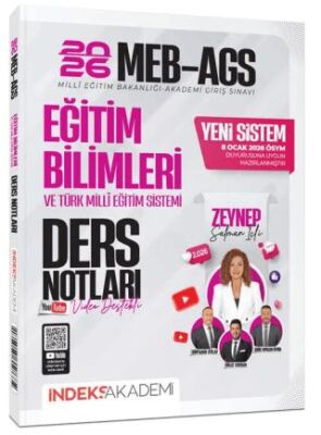 2026 MEB-AGS Eğitim Bilimleri ve Türk Milli Eğitim Sistemi Video Ders Notları - 1