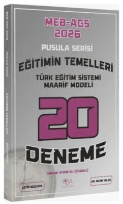 2026 MEB-AGS Eğitimin Temelleri, Türk Eğitim Sistemi Maarif Modeli 20 Deneme Çözümlü Pusula Serisi - 1