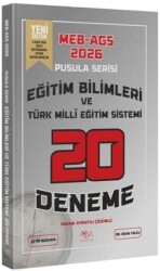 2026 MEB-AGS Eğitim Bilimleri ve Türk Eğitim Sistemi 20 Deneme Çözümlü Pusula Serisi - CBA Akademi