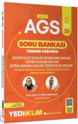 2026 MEB AGS Eğitimin Temelleri ve Temel Kavramlar Türk Milli Eğitim Sisteminin Tamamı Çözümlü Soru - Yediiklim Yayınları
