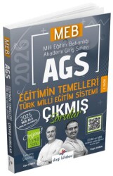 2026 MEB-AGS Eğitimin Temelleri ve Türk Milli Eğitim Sistemi Çıkmış Sorular Çözümlü - Dizgi Kitap
