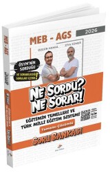 2026 MEB AGS Eğitimin Temelleri ve Türk Milli Eğitim Sistemi Ne Sordu Ne Sorar Tamamı Video Çözümlü - Dizgi Kitap