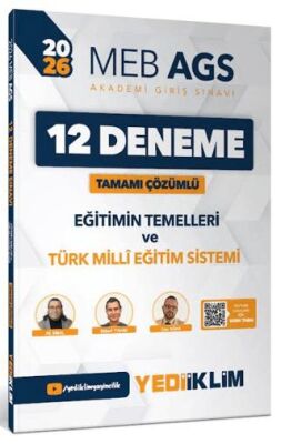 2026 MEB-AGS Eğitimin Temelleri ve Türk Milli Eğitim Sistemi Tamamı Çözümlü 12 Deneme - 1