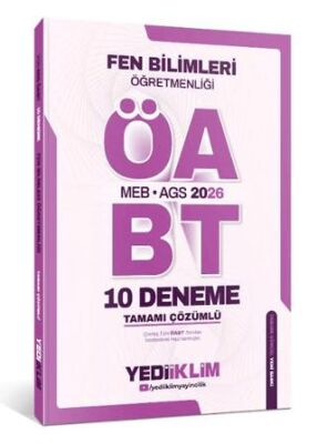 2026 MEB AGS Fen Bilimleri Öğretmenliği Tamamı Çözümlü 10 Deneme - 1