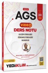 2026 MEB-AGS Gelişim Psikolojisi, Öğrenme Psikolojisi ve Rehberlik Video Anlatımlı Ders Notu - Yediiklim Yayınları