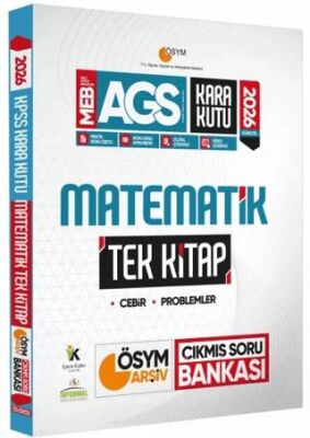 2026 MEB AGS Kara Kutu Matematik TEK KİTAP ÖSYM Arşiv Çıkmış Soru Bankası Konu Özetli Dijital Çözüml - 1