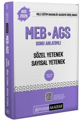 2026 MEB-AGS Konu Anlatımlı Sözel Yetenek Sayısal Yetenek - 1