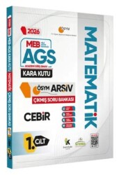 2026 MEB-AGS Matematik Kara Kutu 1.Cilt Cebir ÖSYM Çıkmış Soru Bankası Konu Özetli Dijital Çözümlü - Karakutu Yayın