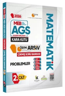 2026 MEB-AGS Matematik Kara Kutu 2. Cilt PROBLEMLER ÖSYM Çıkmış Soru Bankası Dijital Çözümlü - 1