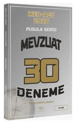 2026 MEB-AGS Mevzuat 30 Deneme Çözümlü Pusula Serisi - 1