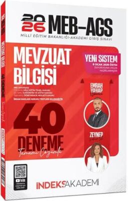 2026 MEB-AGS Mevzuat Bilgisi 40 Deneme Çözümlü - 1