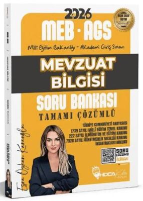 2026 MEB-AGS Mevzuat Bilgisi Soru Bankası Çözümlü - 1